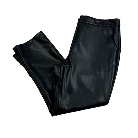 Bagatelle Collection Faux Leather Straight Leg Pants Women's Size Medium - Picture 1 of 8